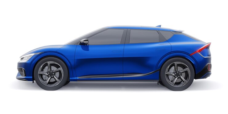 도시 3d 그림에 대 한 최신 전기 가족 크로스 오버 SUV