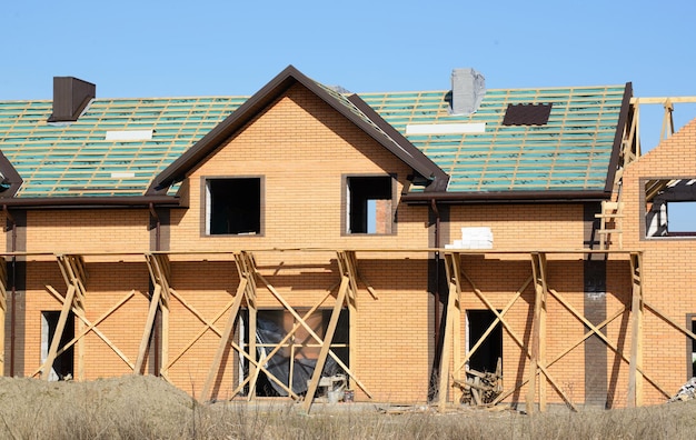 Newly built homes in a residential estate