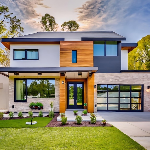 Newly Constructed Modern Home