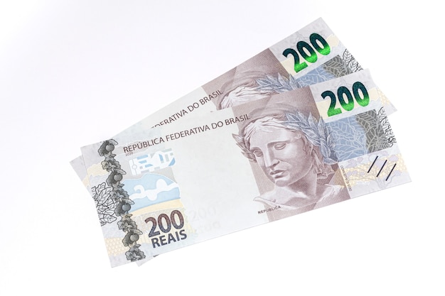 Newly launched 200 Reais brazilian note money bill