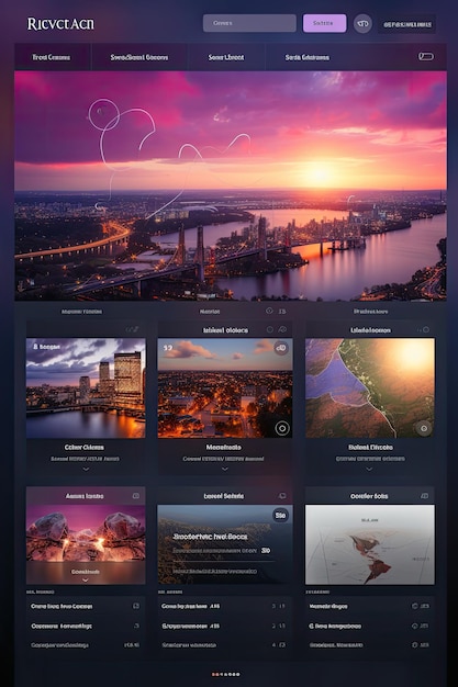 Мокет веб-сайта агрегатора новостей Разработать информативный и визуально привлекательный макет пользовательского интерфейса