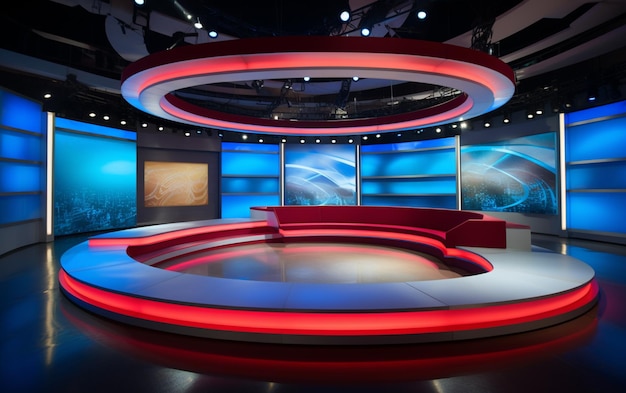 Photo news sets broadcast design international stage set design tv set design tv design