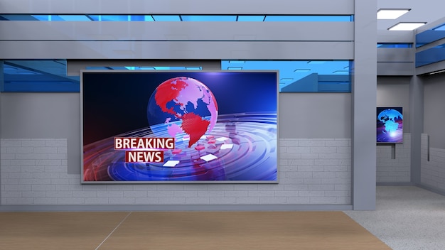 News Studio Backdrop For TV Shows