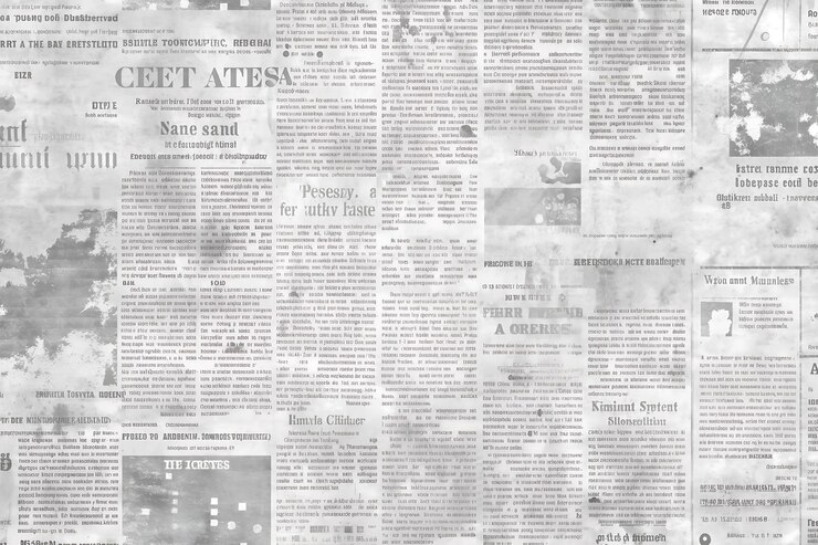 Photo newspaper paper grunge vintage old aged texture background