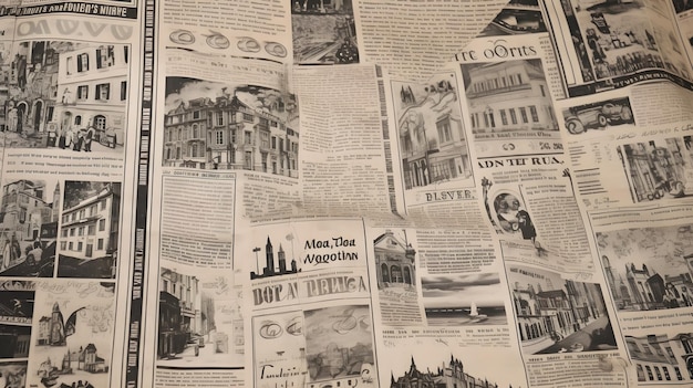 Newspaper wallpaper old newspaper background generative ai