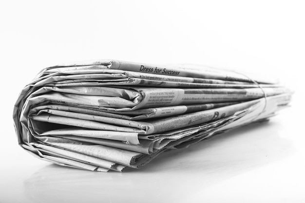 newspaper with news closeup