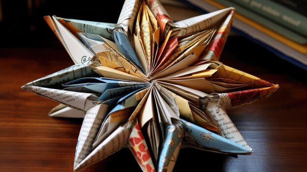 Newspapers decorative star