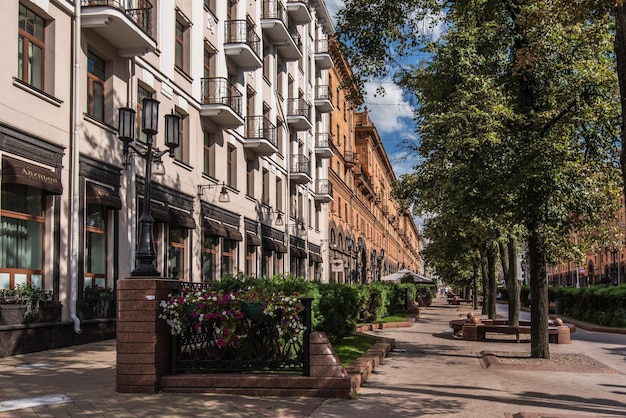 Nezavisimosti Avenue in Minsk Old Town