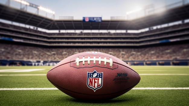 NFL-bal in een stadion Generatieve AI