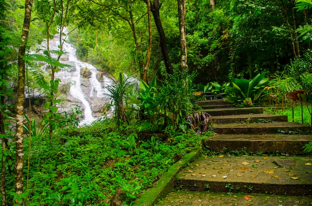 Ngao waterfall, Ngao national park ,Ranong province, Thailand