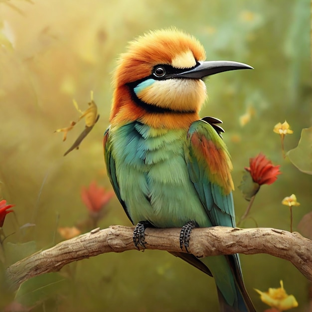 Photo nice beeeater colorful photography image ai generated art 1