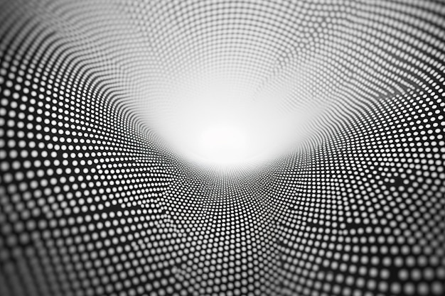 Фото Красивый черно-белый фон с полутоновыми точками