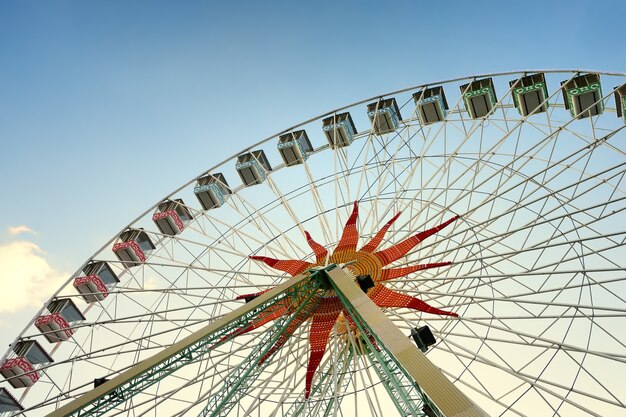 Nice Ferris wheel at sunset