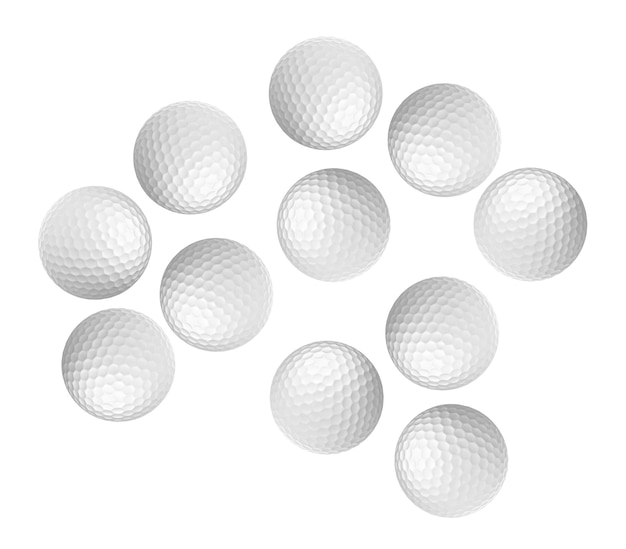 Photo nice golf ball isolated on white background