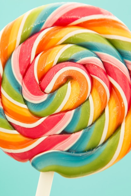 Nice lollipop with many colors 