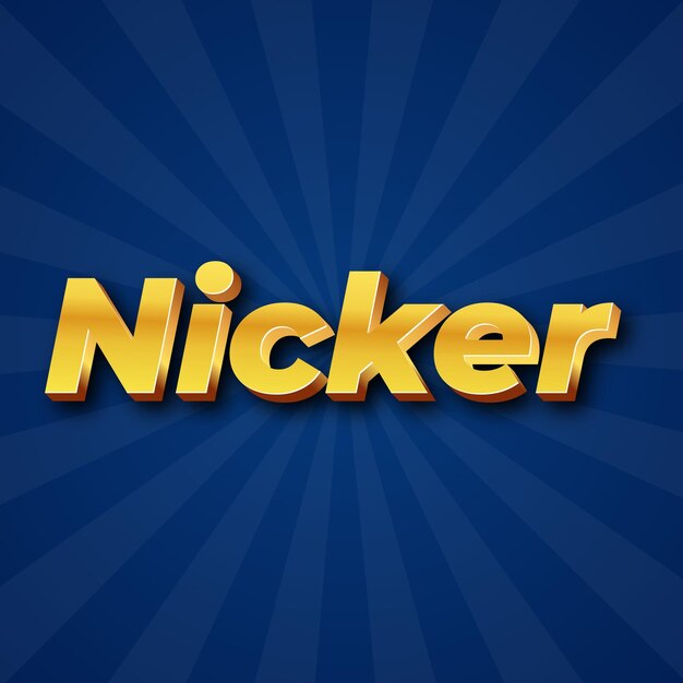 Nicker text effect gold jpg attractive background card photo