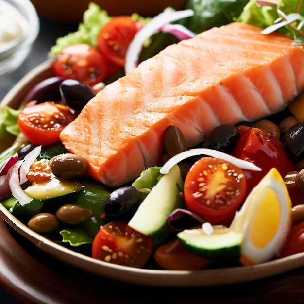 Nicoise salade met zalm