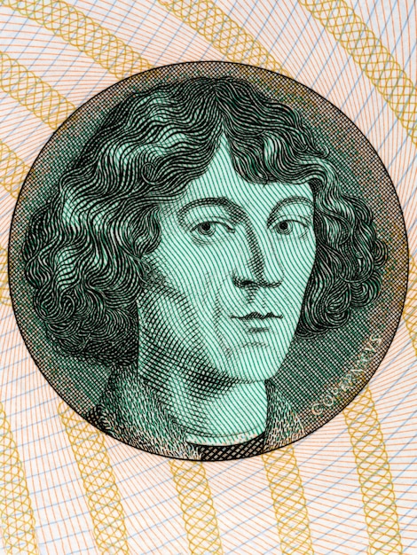 Иллюстрация Николая Коперника из польских денег