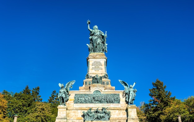 Niederwalddenkmal monument Niederwald bij Rudesheim am Rhein in Hessen Duitsland