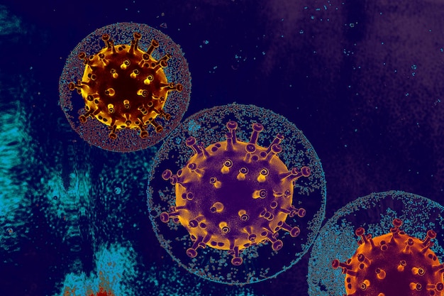 Nieuw Coronavirus 2019nCoV Pandemie medisch gezondheidsrisico virologyyconcept