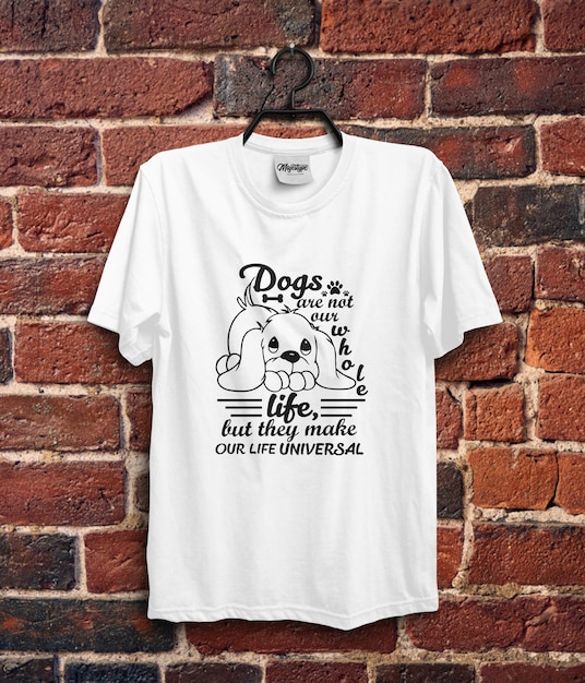 Nieuw honden T-shirt ontwerp bundel