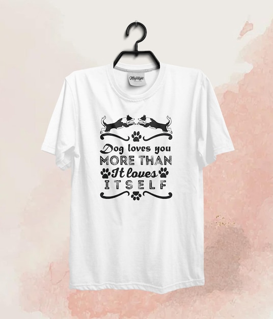 Nieuw honden T-shirt ontwerp bundel
