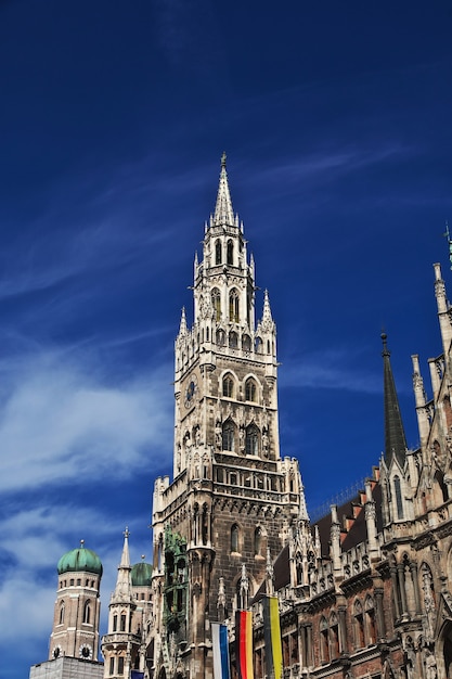 Nieuw stadhuis, Neus Rathaus in München, Duitsland