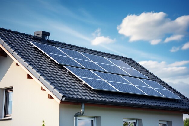 Nieuwbouwwoningen met zonnepanelen Generatieve Ai