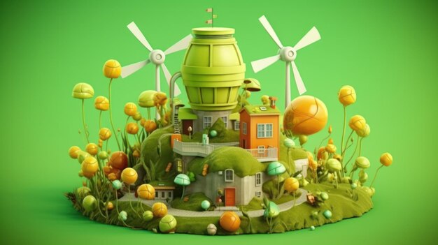 nieuwe_energie_milieubescherming_groene_cartoon_3d