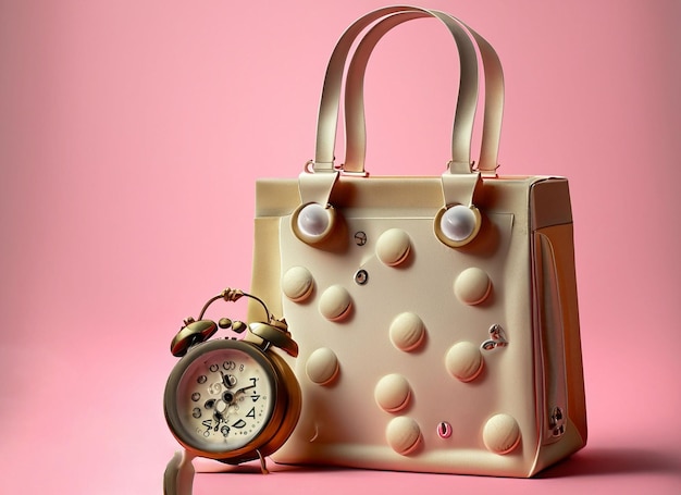 Nieuwe stijl boodschappentas met dubbel belalarm van lichte kleur