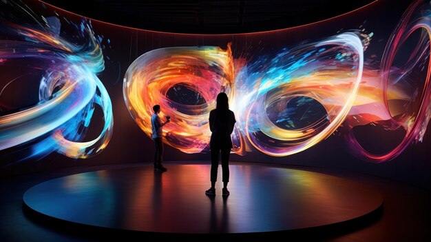 Nieuwe technologie ontmoet kunst Een grote galerie fusie