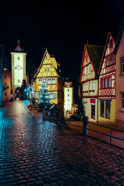 Nieuwjaars- en kerstmarkt in Rothenburg ob der Tauber (Duitsland)