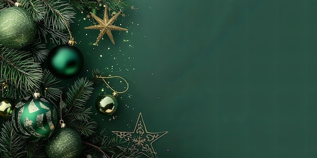 nieuwjaarskaart kerstpatroon achtergrond kerstboom speelgoed kerst Generatieve AI