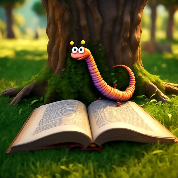 Nieuwsgierig ontmoet nieuwsgierige worm en de boom der kennis