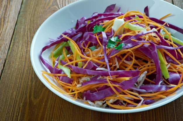 Nigerian coleslaw African vegetable dish