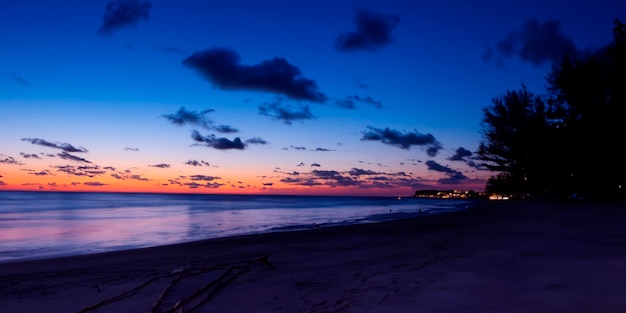 Photo night beach