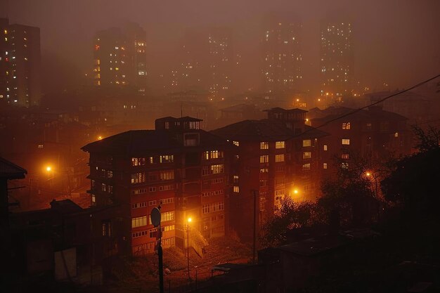 Ночная суета огней города профессиональная фотосъемка