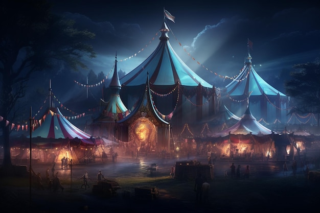Ночной карнавалный цирк