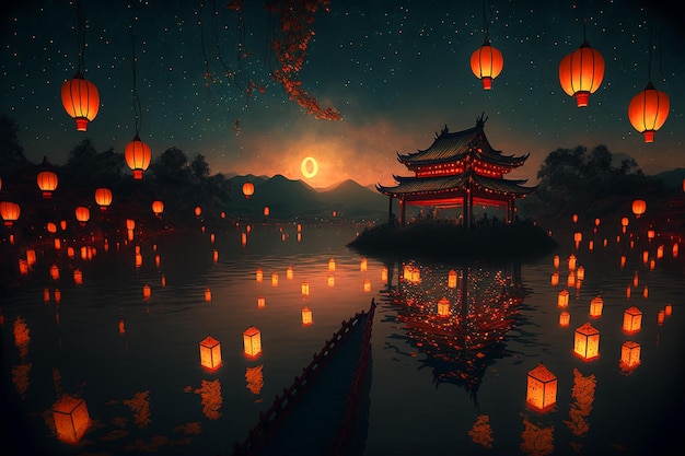 The night of the chinese lanterns