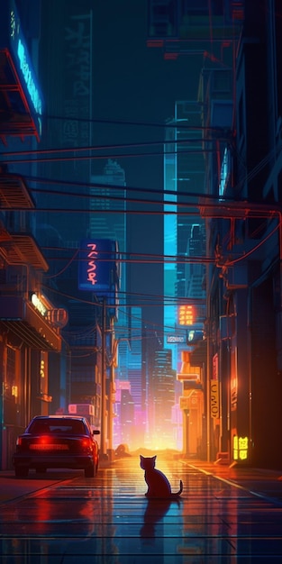 A night in the city by fanart