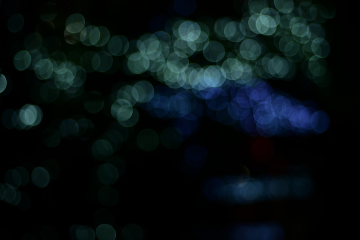 Photo night city light - bokeh background 