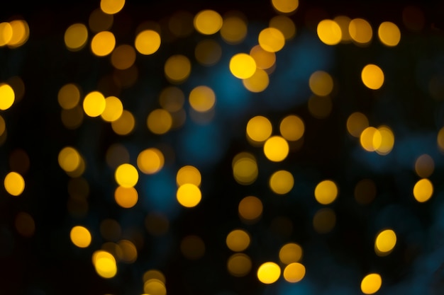 Night city lights bokeh background