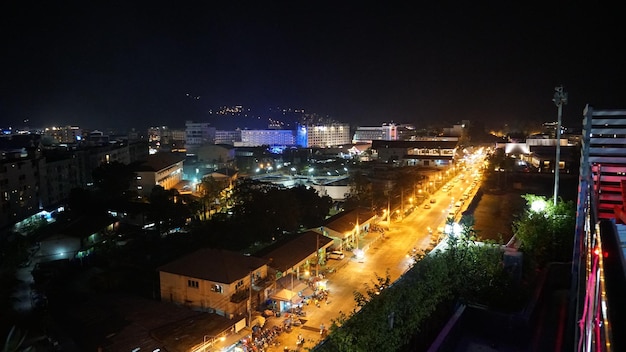 Night city of Patong Phuket island