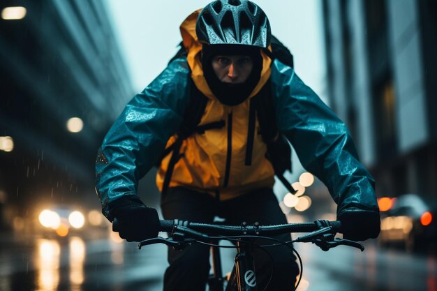 Night cycling in the city