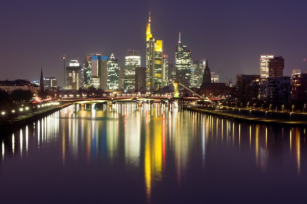 Night Frankfurt am Main, Germany