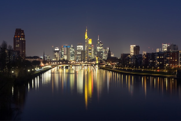 Night Frankfurt am Main, Germany