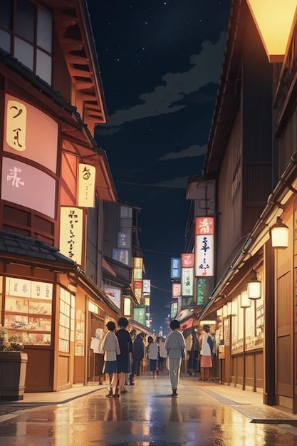 일본 도쿄 의 야간 생활