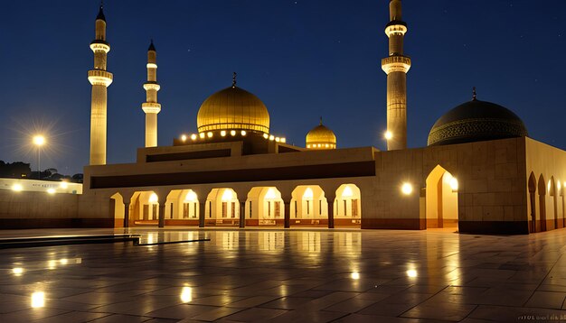 NIght Mosque with best backgraound