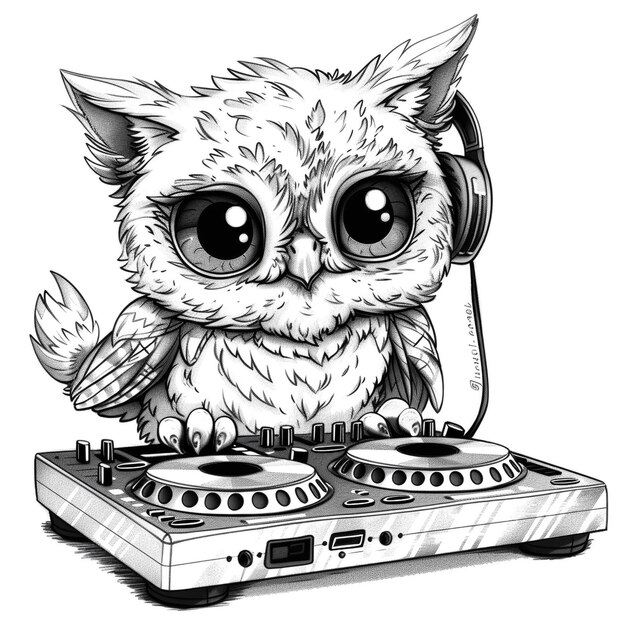 Night Owl DJ Spinning Tunes at the Party