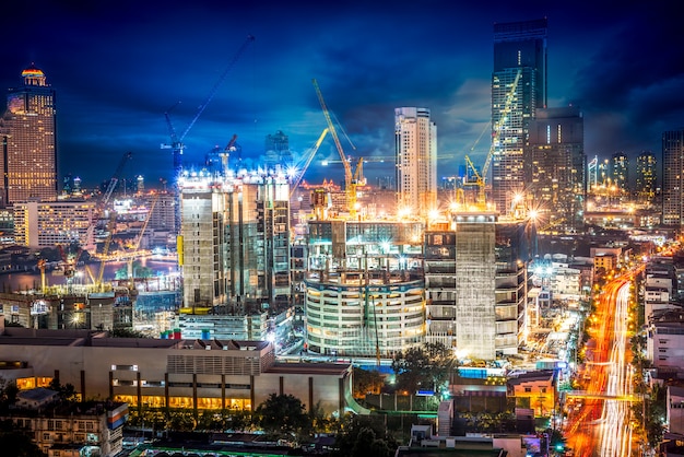 Night scene cityscape